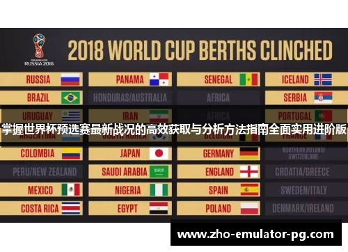 掌握世界杯预选赛最新战况的高效获取与分析方法指南全面实用进阶版